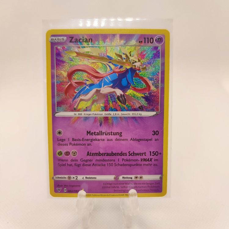 Zacian 082/185 - Carta Pokémon Vivid Voltage | Rara, Incredibile | NM/M (Mint) - 5