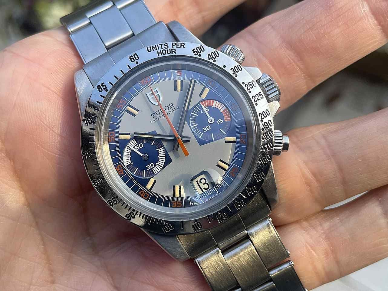 Tudor Uhren: Tudor Monte Carlo Chronograph Reference 7159 blue sub dials – Gebraucht aus Luzern von ChronoScope6004