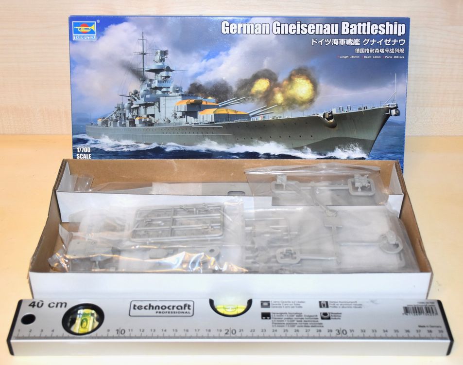 Trumpeter 1/700 : Gneisenau, Vittorio Veneto, Jean Bart. (Neu und ...