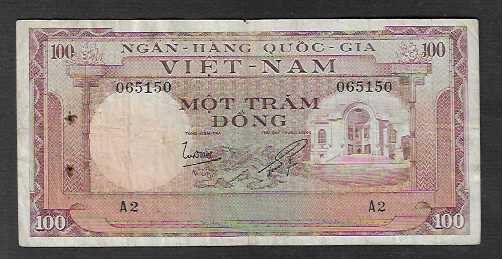Banknoten: Viet Nam  100  Dong  Gebraucht – Gebraucht aus Gordola von coinsandnotes