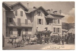 ST. CERGUE La Poste - Post mit Postkutsche