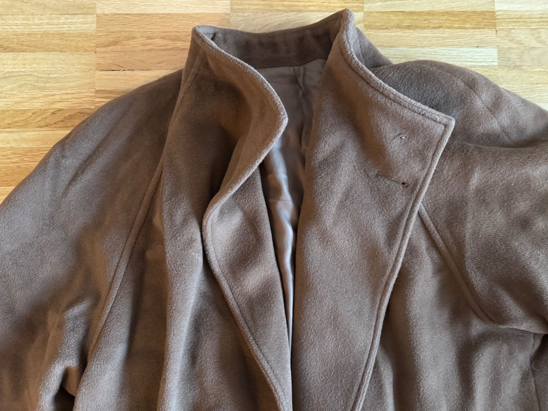 Cappotti: Vintage Wool Coat, Brown, Oversized – Usato da Fribourg venduto da mariedw 2
