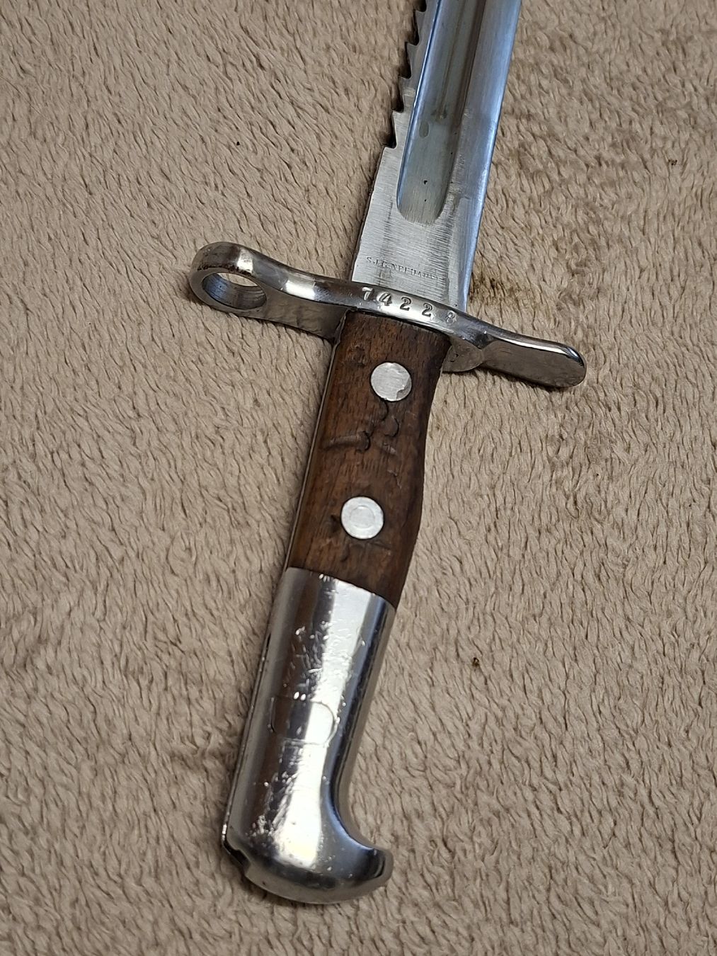 Schweizer Armee Armi bianche: Säbelbajonett M1906 – Usato da Neuenkirch venduto da STMK21 5