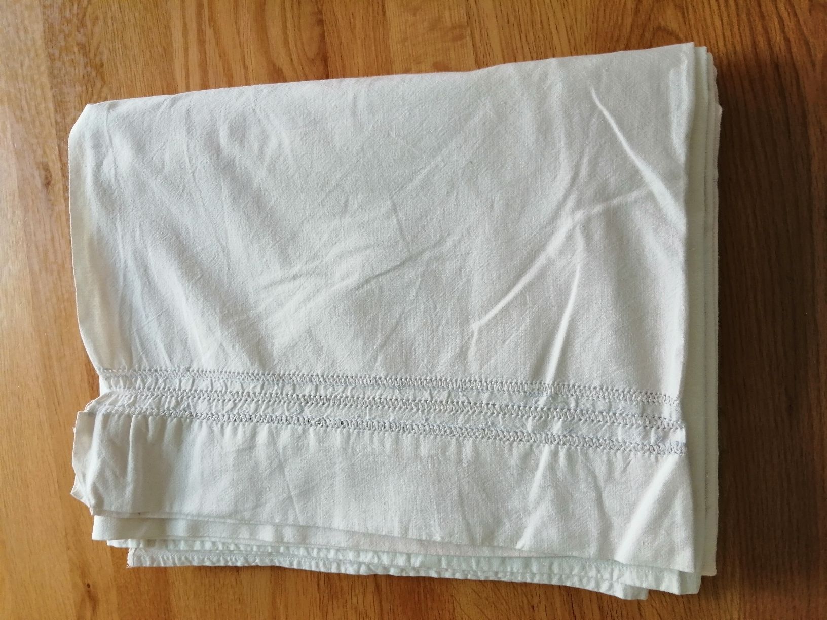 Bettwäsche: Vintage Leinen Bettwäsche mit Monogramm "DS" – Gebraucht aus Honau von holunder3 4