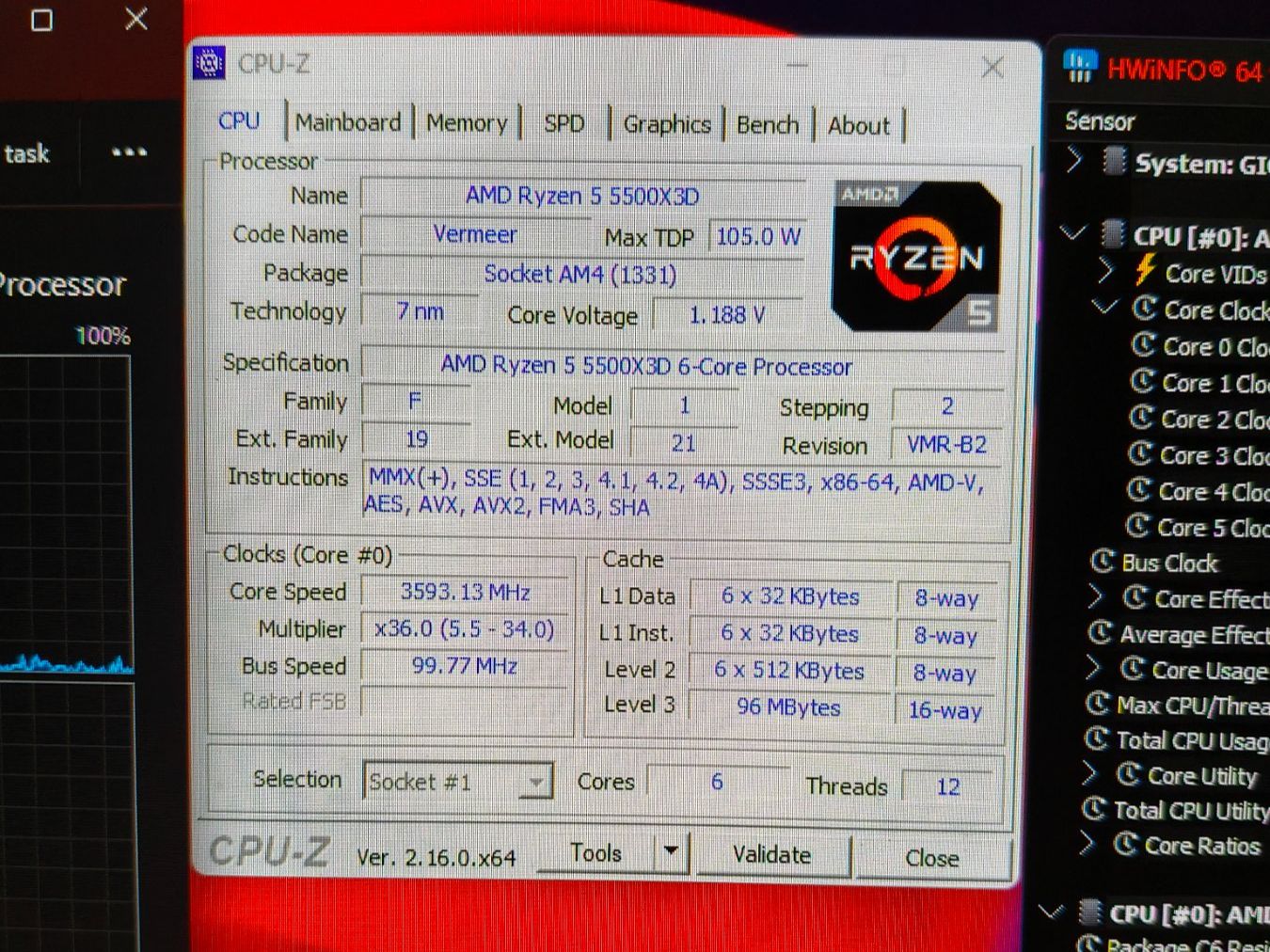 Amd Elektronikbauteile: Ryzen 5 5500X3D – Gebraucht aus Thun von abd_gzk2 8