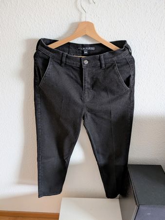 Sisley Jeans Relaxed Elegance Black Pants Size W28