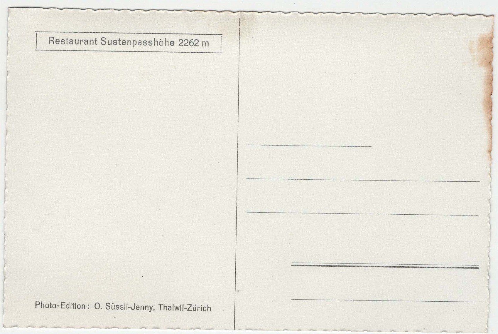 Cartoline postali: Sustenstrasse mit 4 Oldtimern – Usato da Winterthur venduto da Wintiwest 1
