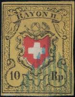 Rayon 16II B-LO farbfrisch, vollrandig, blaue Raute++