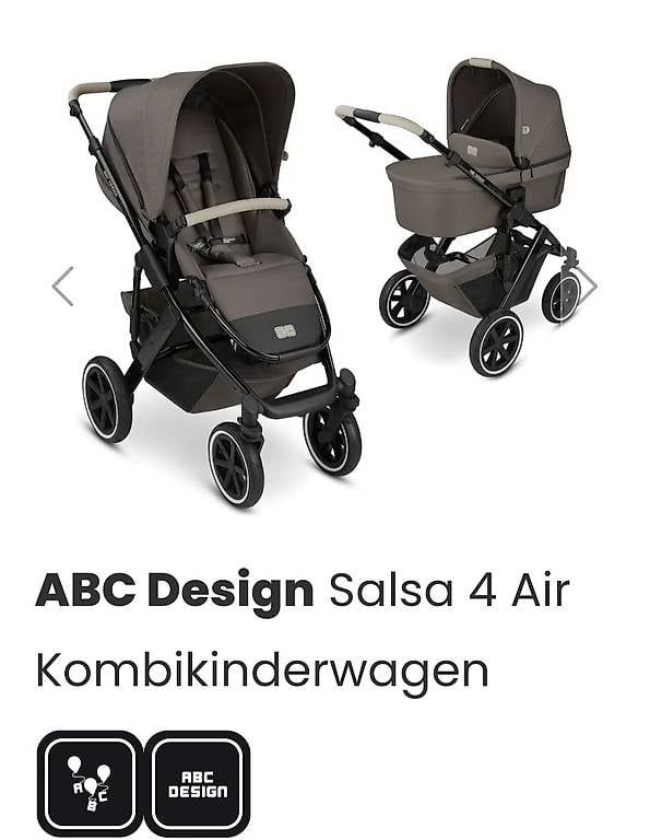 Carrozzine: ABC DESING SALSA 4 AIR KOMBIKINDERWAGEN  – Usato da Mels venduto da freiwild3115