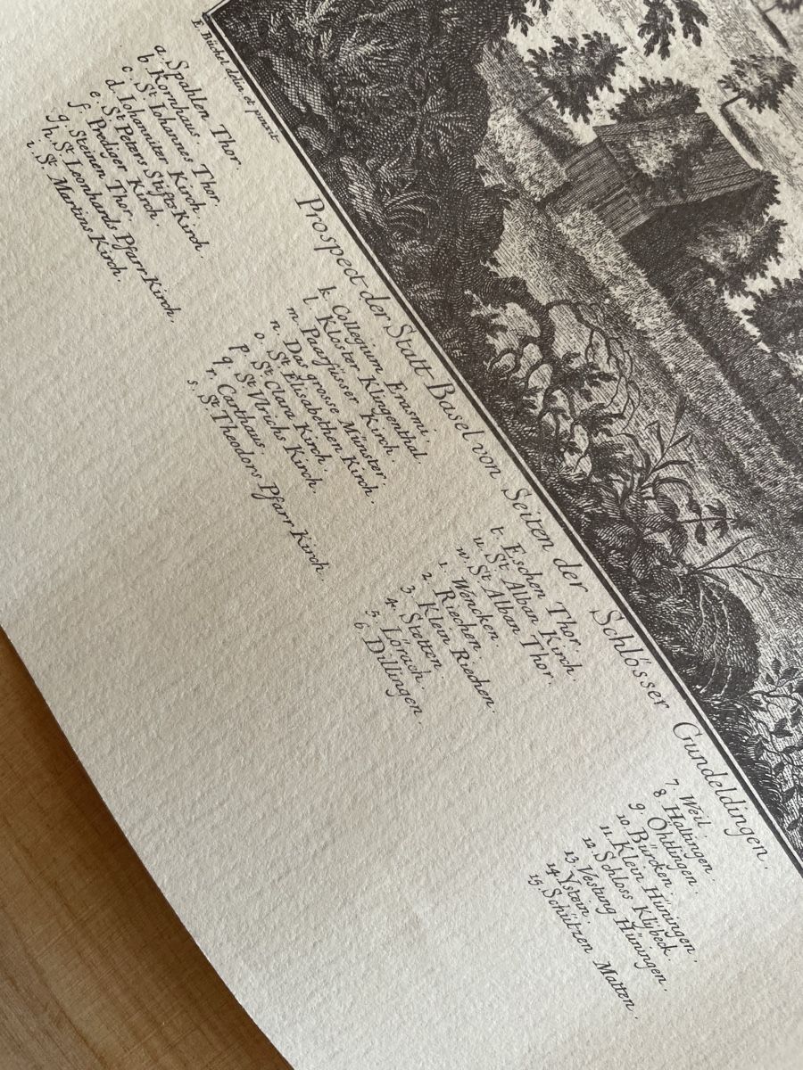 Foto & Immagini: Bild / evtl. Stahlstich von Basel – Usato da Rümlang venduto da euqinom16 3