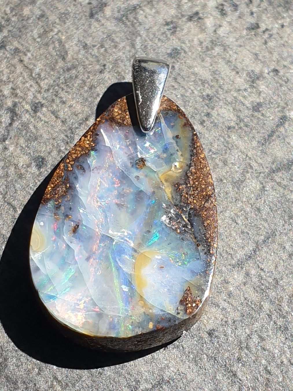 Ciondoli: Anhänger Boulder Opal. – Nuovo (secondo la descrizione) da Niederbüren venduto da Raphael014 3