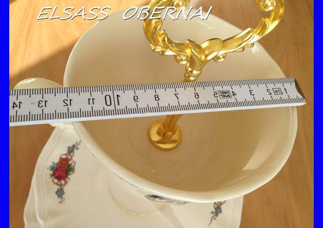 Piatti: Grosse Etagere mit Obernai Elsass Gedeck – Usato da Subingen venduto da ArtBead 9