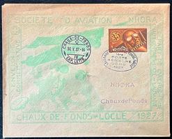 1927 Brief NHORA Chaux-de-Fonds-Locle-Lausanne 30.5.1927 ʘ