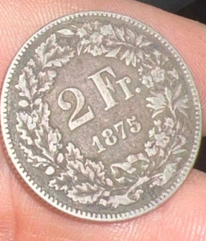 Tutti le monete: Pièce de 2 francs 1875 en argent – Usato da Bulle venduto da goordeen
