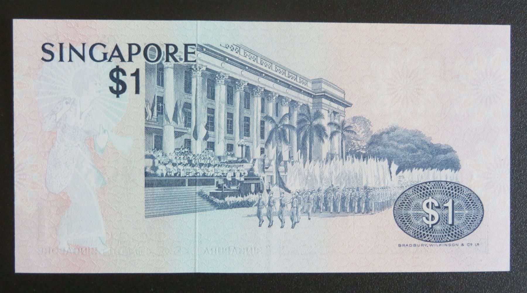 Banconote: Banknote Singapur 1 Dollar 1976 (I) – Nuovo (secondo la descrizione) da Oberriet SG venduto da Manick 1