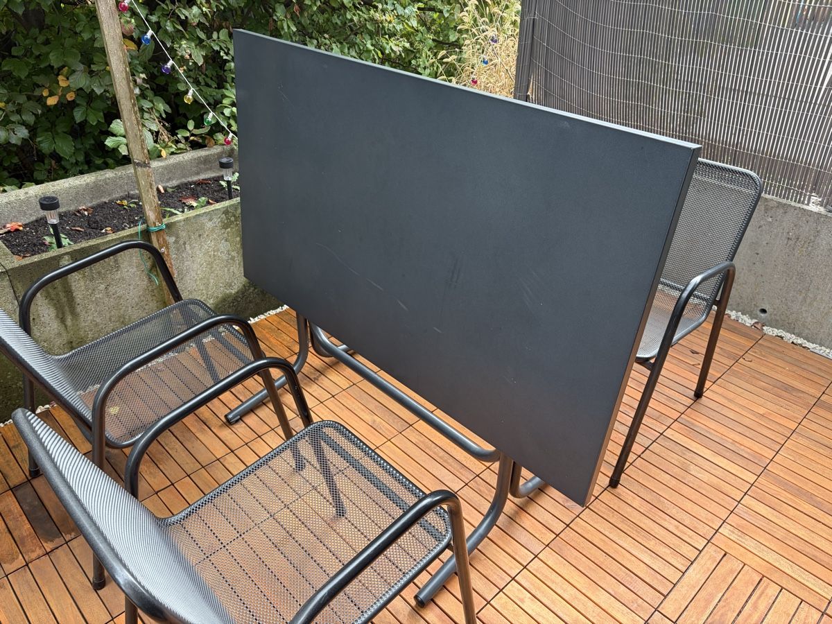 Set di tavolo e panche: Schaffner Gartentisch, mit 4 Stühlen – Usato da Wohlen AG venduto da Ralf2000 4