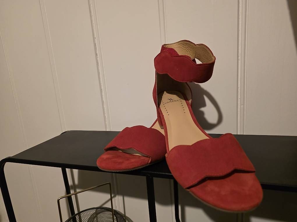 Scarpe da donna: Rote Leder Sandale Gr.38 – Usato da Grosshöchstetten venduto da kids04 4