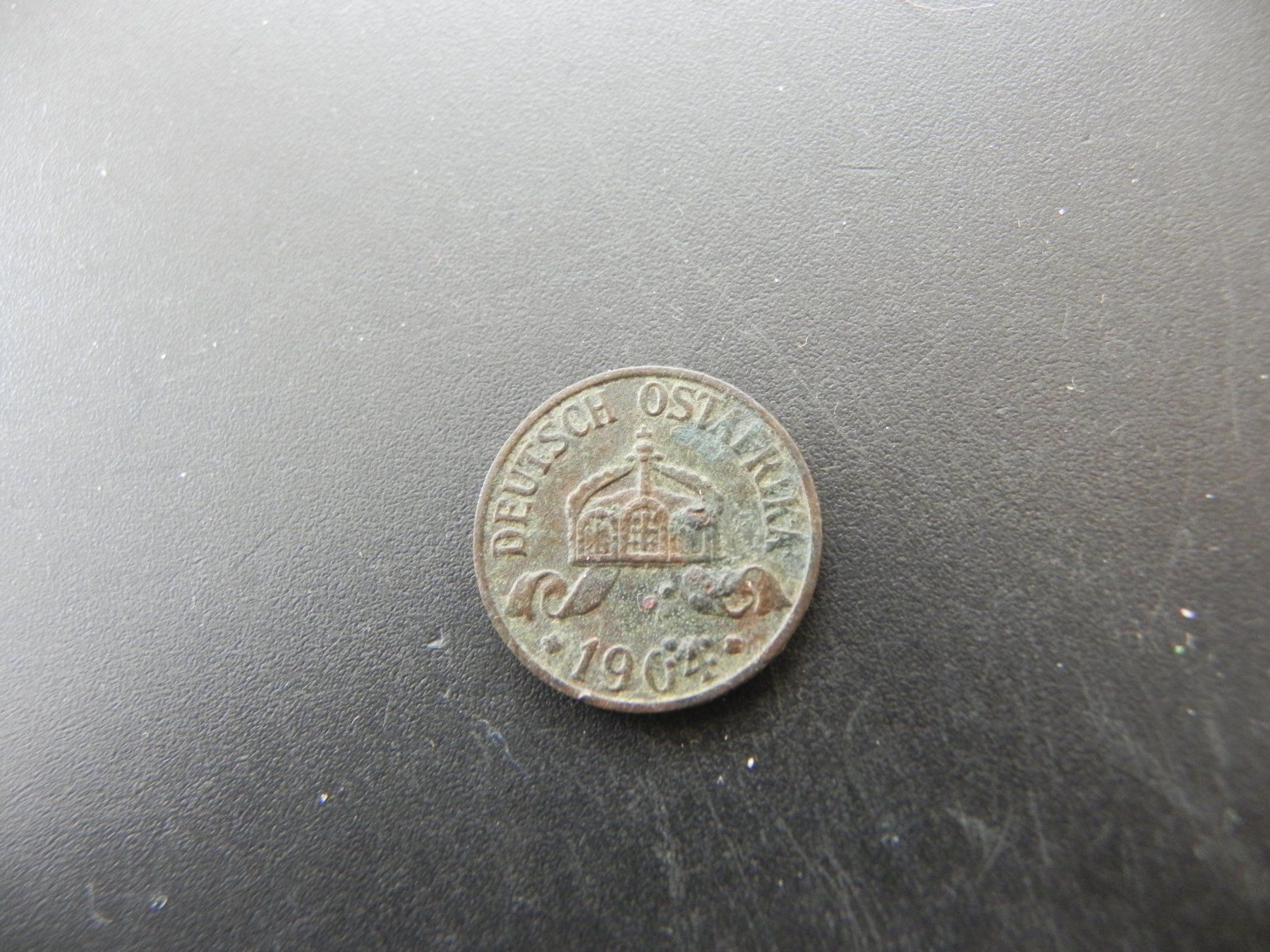 Tutti le monete: Deutsch Ostafrika 1/2 Heller 1904 A – Usato da Biel/Bienne venduto da Gogolozi 1