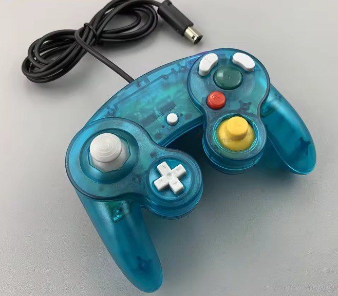 Controller: Game Cube Controller Joypad clear turquoise türkis NEU – Nuovo (secondo la descrizione) da Goldau venduto da agestuffer