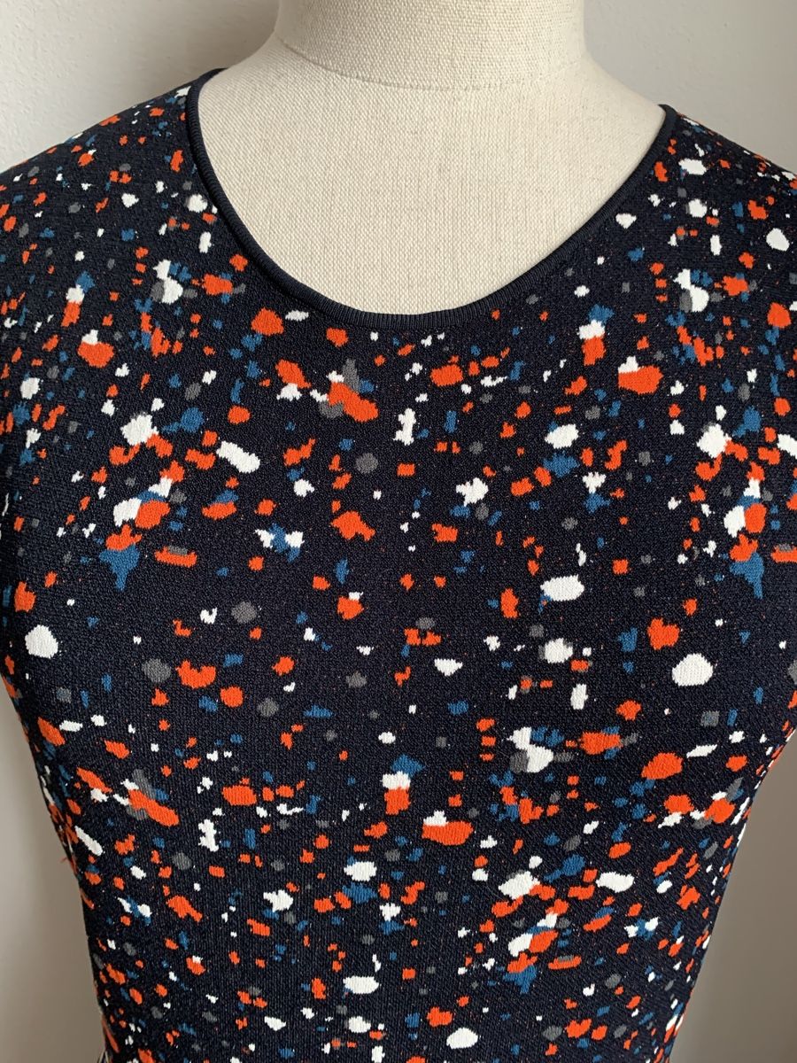 Akris Vestiti: AKRIS: Herrlich gemustertes blaues Kleid, 36 – Nuovo (secondo la descrizione) da Luzern venduto da designluzern 3