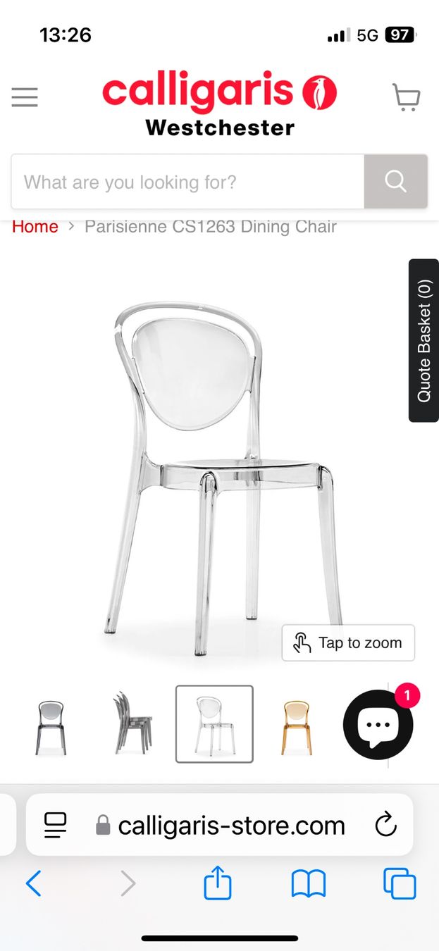 Calligaris Stühle: Calligaris Parisienne Stuhl transparent – Gebraucht aus St. Gallen von kehlf 3