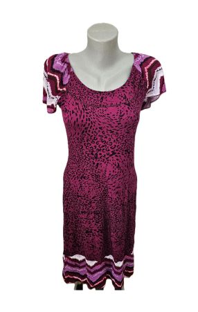 Sommer Kleid Gr. XS gemustert Leo Animal Print