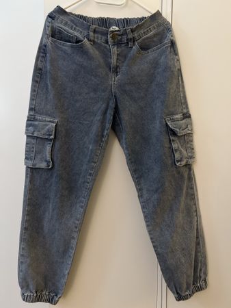 Pantalon cargo femme, taille élastique S/am