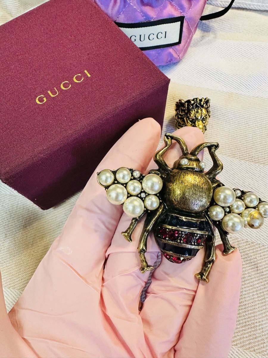 Gucci Ringe: Original Gucci Doppelring Bee Ring mit Box & Dustbag – Neu (gemäss Beschreibung) aus Thalwil von vir_8f2m