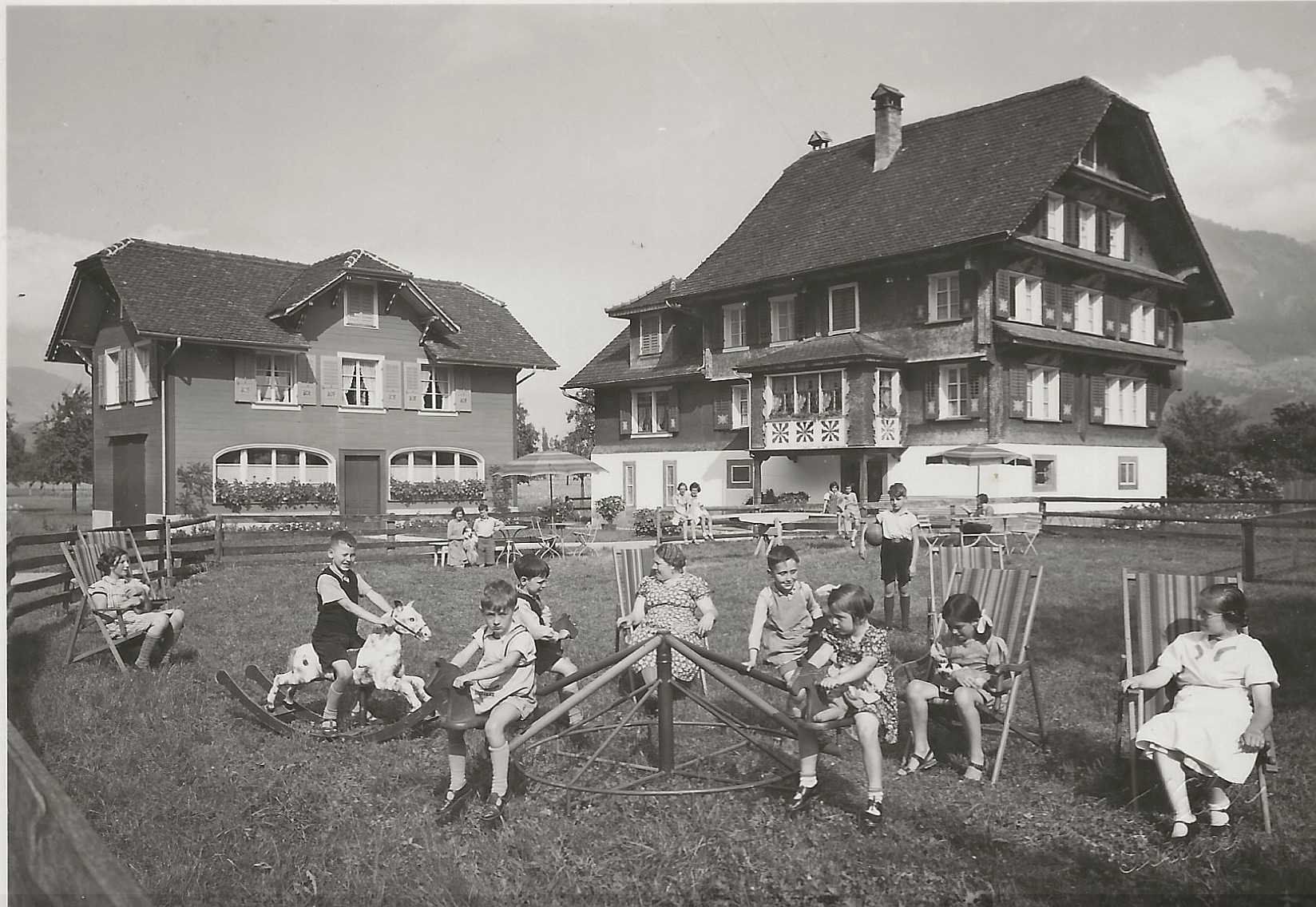 Ansichtskarten: Stans NW ehemaliges Kinderheim Spichermatt M. Scheuber 1940 – Neu (gemäss Beschreibung) aus Ennetmoos von