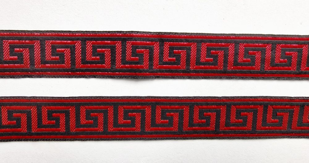 10 Metri Di Bordo Webband Jacquard – Larghezza 35 Mm, Colore Blu/Antracite – Per Cucito Creativo - 3