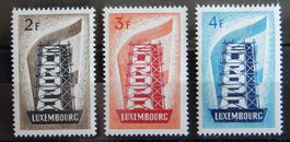 Luxemburg Kat. 555-557 * 1956 Kat. 150 Euro
