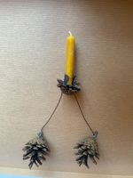 Alter Weihnachtsschmuck Pendelkerzenhalter Tannenzapfen rar