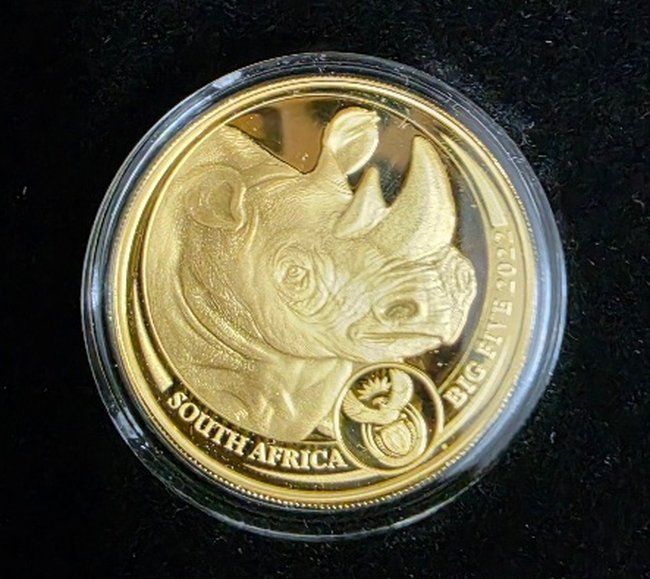 Tutti le monete: 1 oz Big Five Gold Nashorn 2022 – Usato da Caslano venduto da Pspidi 2