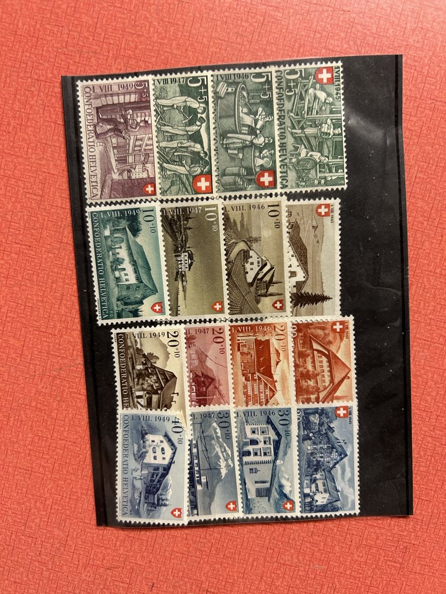 Tutti i francobolli: Briefmarken Sammlung Schweiz diverse Jahrgaenge""" – Usato da Lanzenhäusern venduto da vic63 5