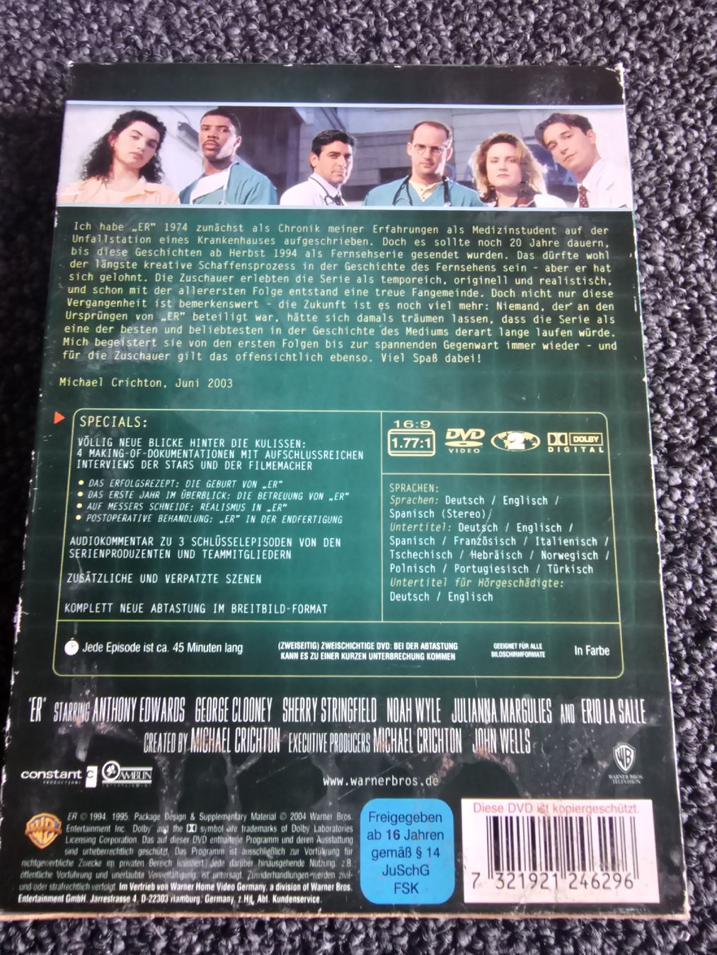Tutti i DVDs: ER - Die komplette erste Staffel – Usato da Ruswil venduto da jan_bxl5 1