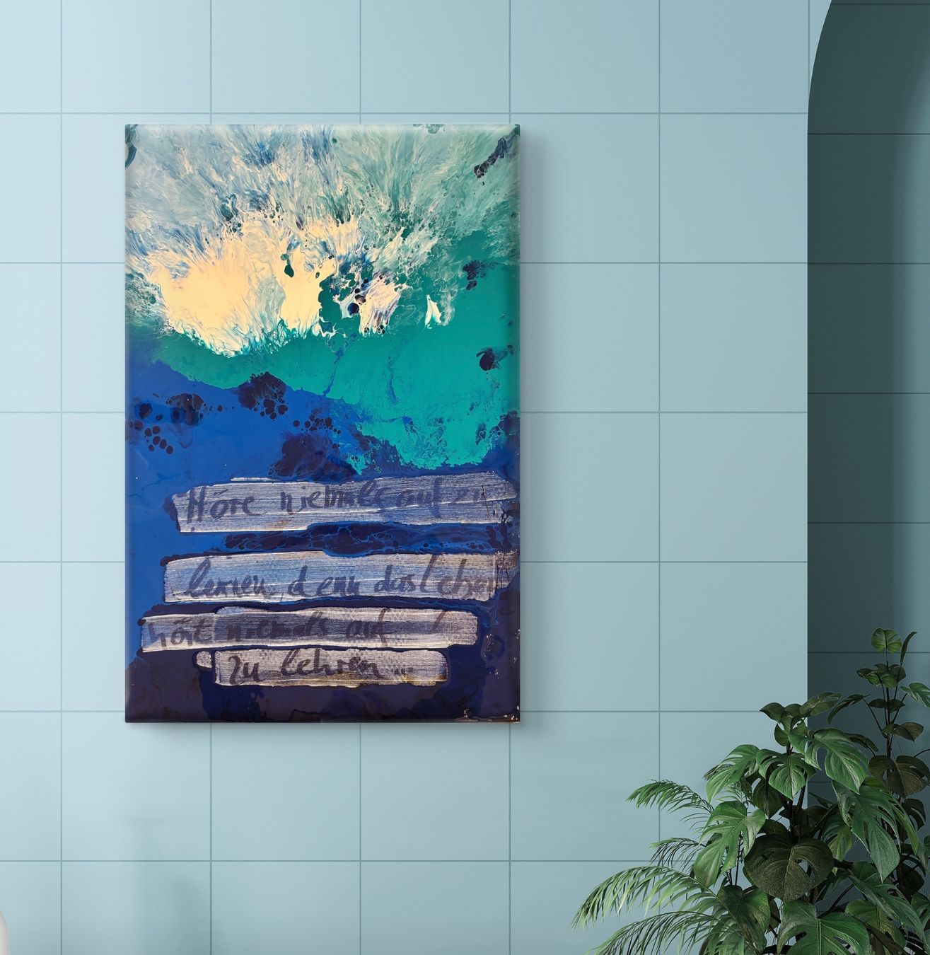 Foto & Immagini: Abstraktes Acryl Wandbild – Nuovo (secondo la descrizione) da Luzern venduto da edmundart 2