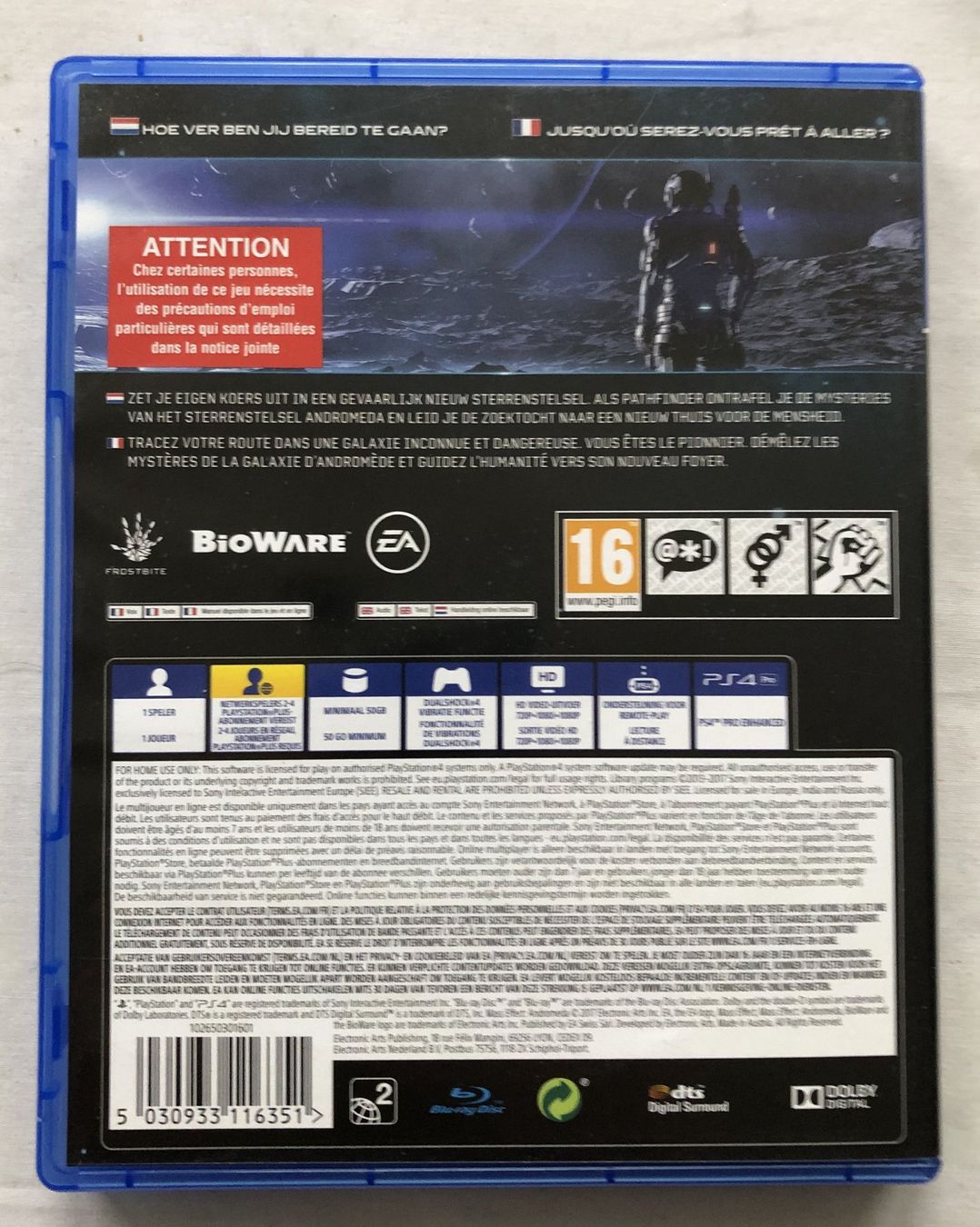 Sony Spiele: PS 4 - MASS EFFECT - Andromeda [NL/F] – Gebraucht aus Schaffhausen von durruti 2
