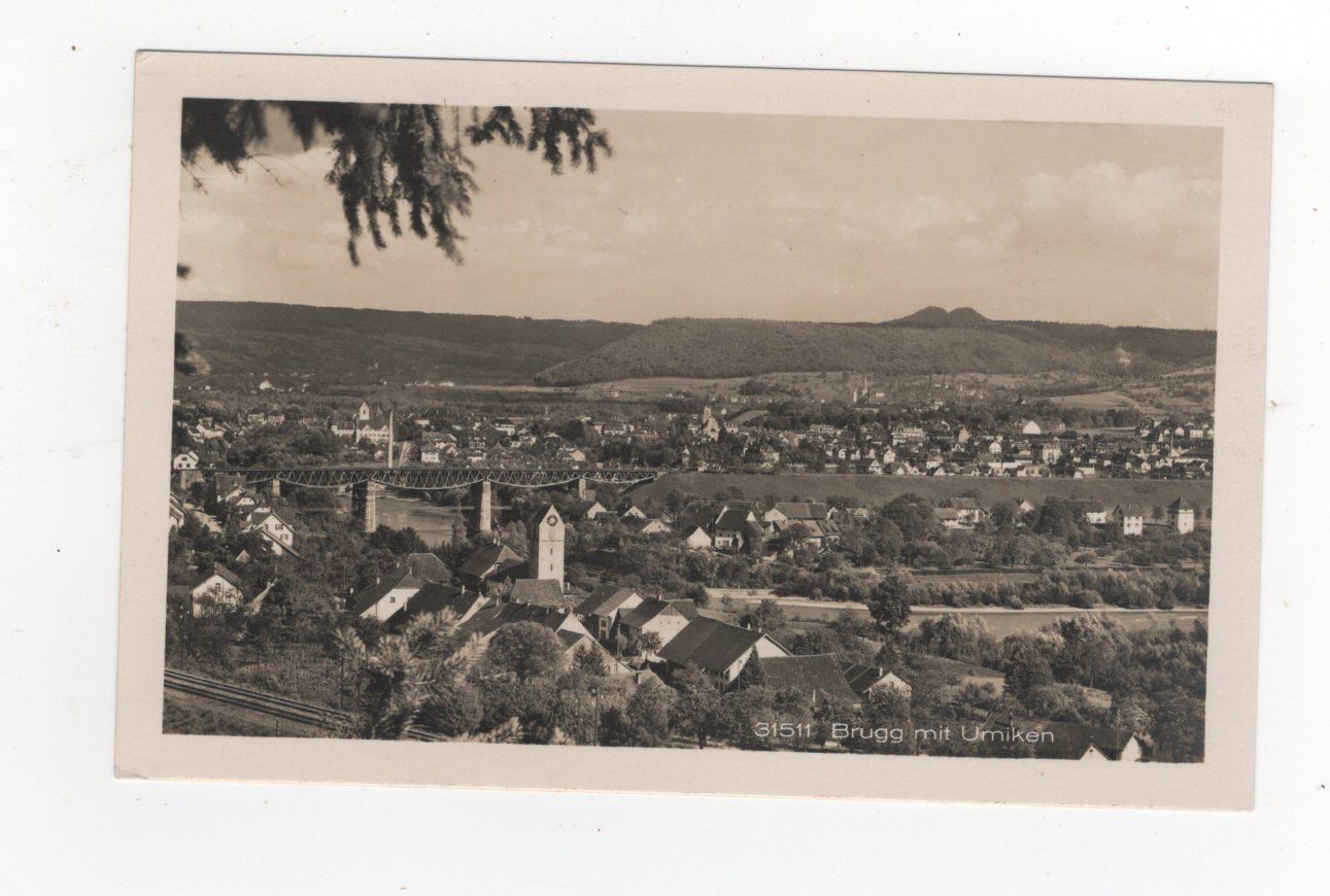 Cartoline postali: Brugg und Umiken – Usato da Rapperswil SG venduto da INTELVI