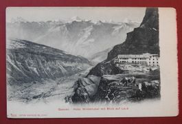 Schöne AK von Gemmi Hotel Wildstrubel