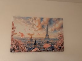 Frühling in Paris von Manjik Pictures (Leinwand)