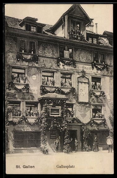 Cartes postales: AK St. Gallen, Gallusplatz – D'occasion à Berlin par bartko-reher