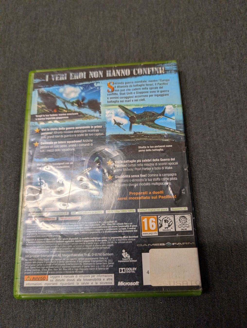 Giochi: Air conflicts pacific carriers Microsoft Xbox 360 – Usato da Giubiasco venduto da Ticinerd 1