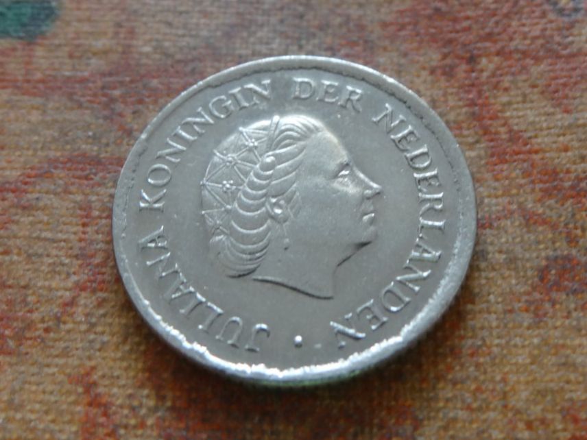 Tutti le monete: PAYS-BAS  Nederland  25  Cent  1976 – Usato da Romanel-sur-Lausanne venduto da Swift13 1