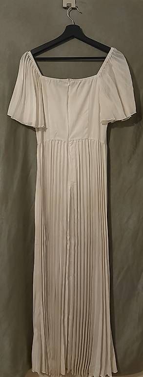 Vestiti: Elegantes creme-weisses Maxikleid mit Plissee-Rock – Nuovo e nell'imballaggio originale da Oberurnen venduto da buesraak 1