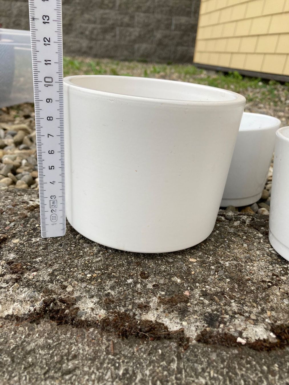 Vasi per fiori: 6x Übertöpfe weiss – Usato da Hitzkirch venduto da eve_may 4