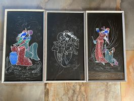 Sadegh TABRIZI. 3 oeuvres originales sur papier
