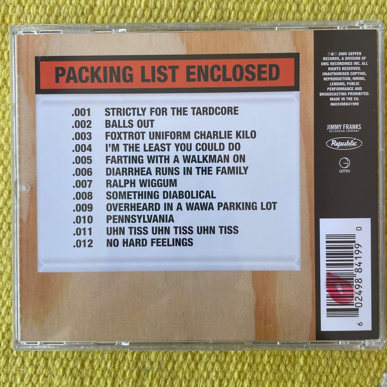 CD: BLOODHOUND GANG-HEFTY FINE – Usato da Rorschacherberg venduto da CD-Roli 1