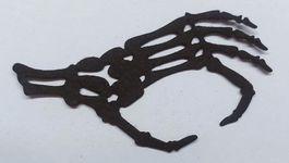 3 Stk Filz Hand Skellet gestanzt 3 pcs Felt Die cuts