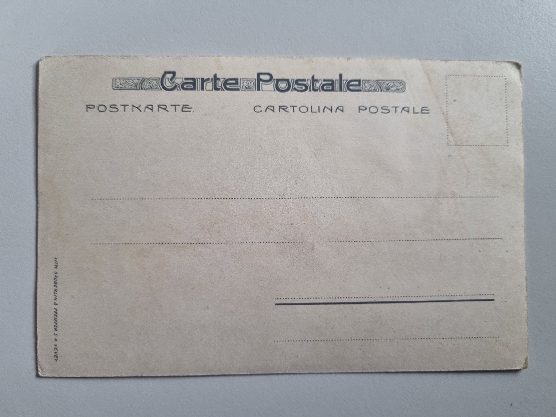 Ansichtskarten: Carte postale ancienne Nestlé, Farine Lactée rare vers 1900 – Gebraucht aus Echandens von Dicot 5