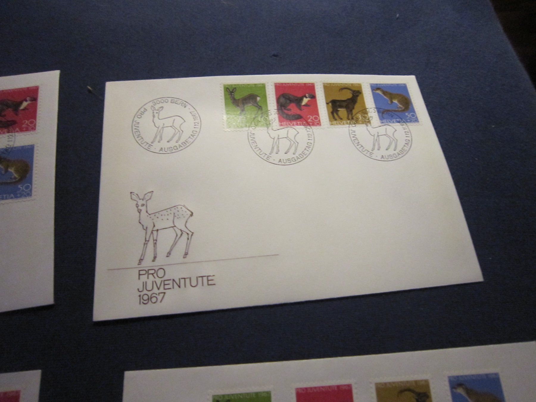 Alle Briefmarken: PJ 1967 FDC 4 Serien – Gebraucht aus Gordola von Polentaefung 4